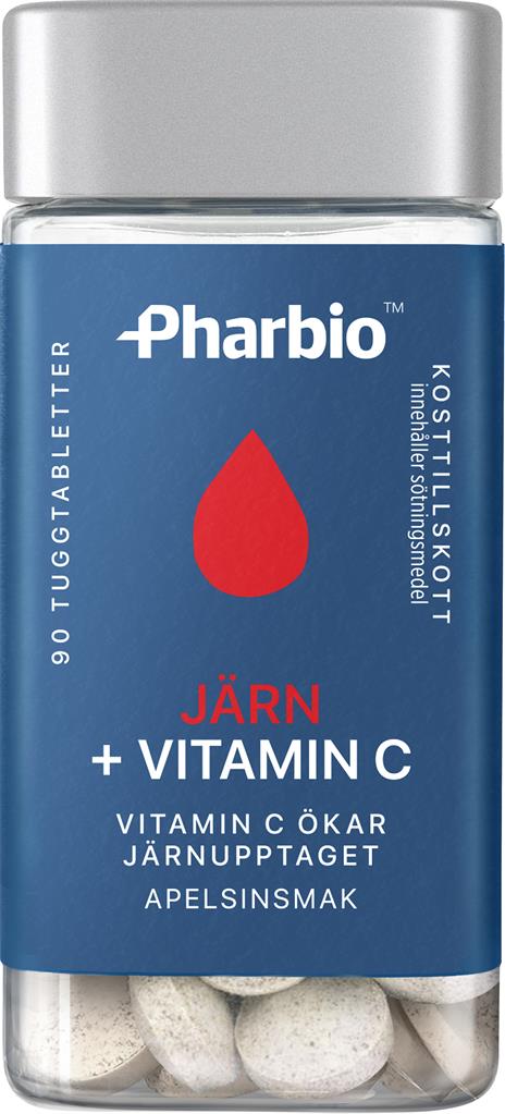 Bild på Pharbio Järn + Vitamin C, 90 st