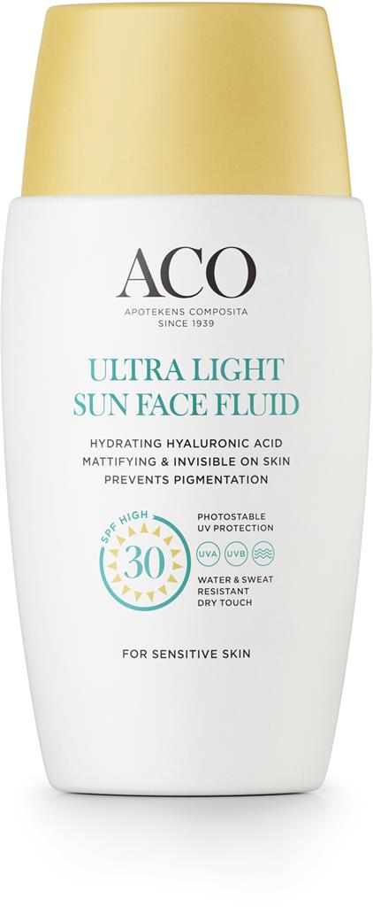 Bild på ACO Ultra Light Sun Face Fluid SPF 30, 40 ml