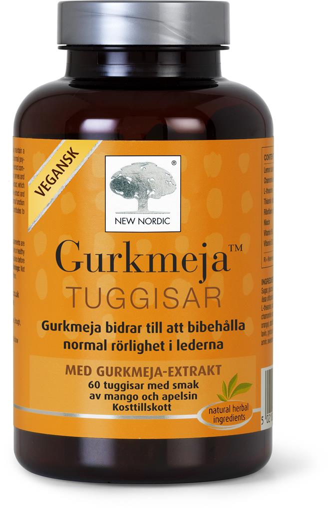 Bild på New Nordic Gurkmeja Tuggisar, 60 st