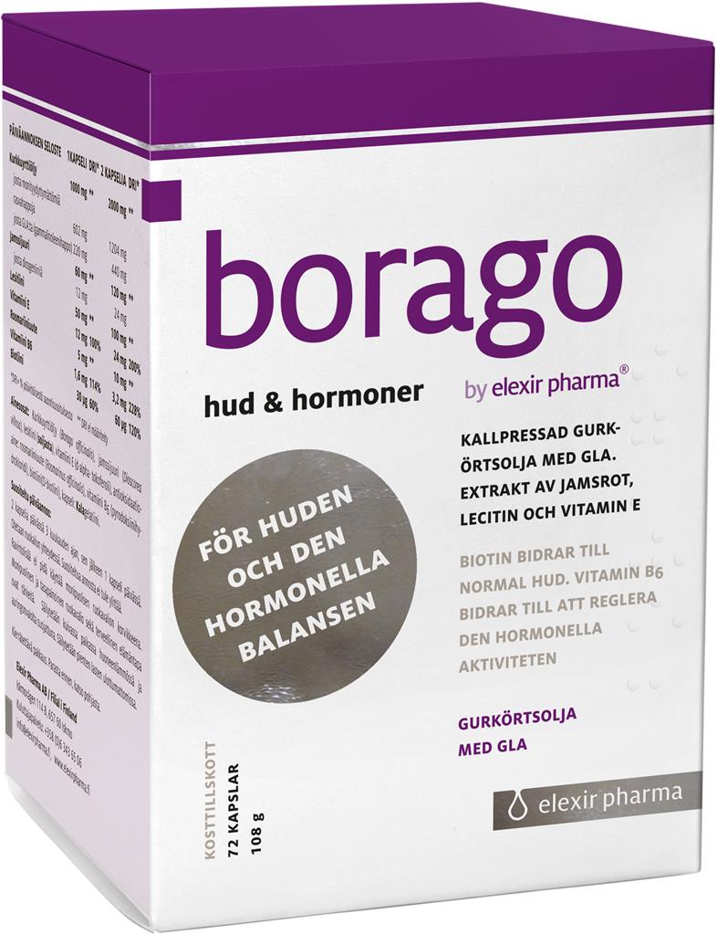 Bild på Elexir Borago Hud & Hormoner, 72 st