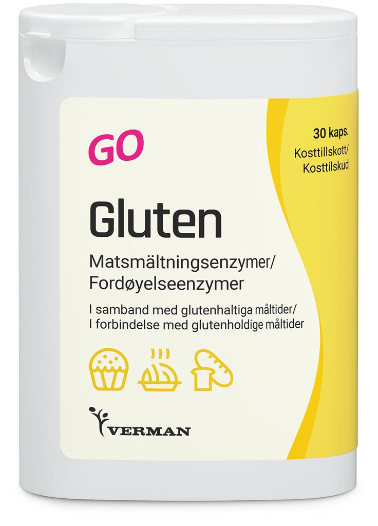 Bild på Gluten GO Matsmältningsenzym, 30 st