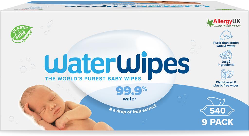 Bild på WaterWipes Våtservett, 9 x 60 st