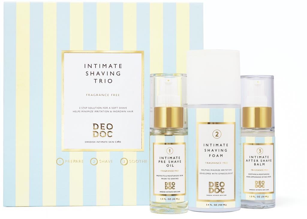 Bild på DeoDoc Shaving trio - Fragrance free, 3 st