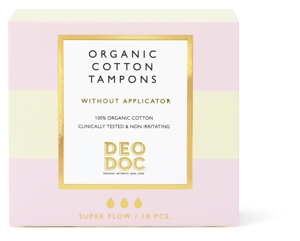 Bild på DeoDoc Tampong super eko, 18 st