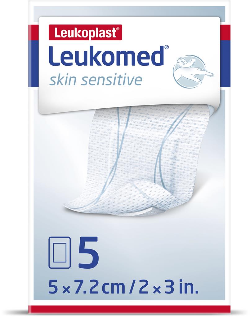 Bild på Leukoplast Leukomed Skin Sensitive 5 x 7,2 cm, 5 st
