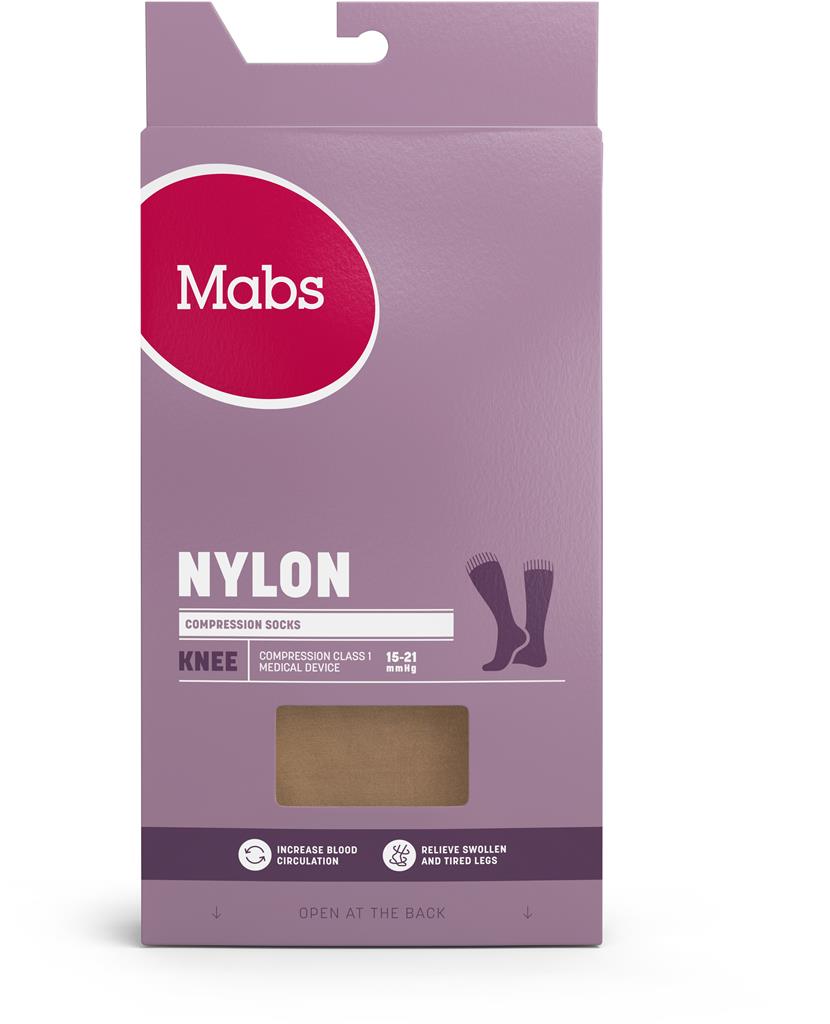 Bild på Mabs NYLON KNEE TAN S, 1 par