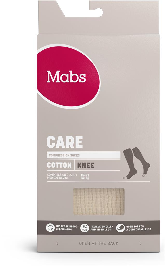 Bild på Mabs CARE KNEE NATUR 2 Gul, 1 par