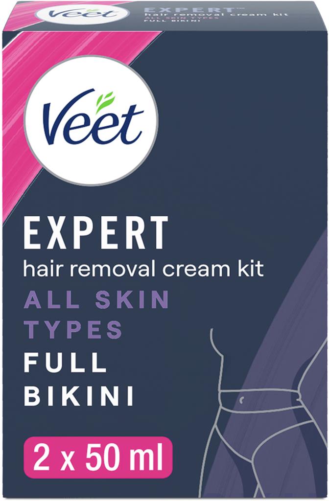 Bild på Veet Expert Expert Hårborttagningskit för intim, 2 x 50 ml