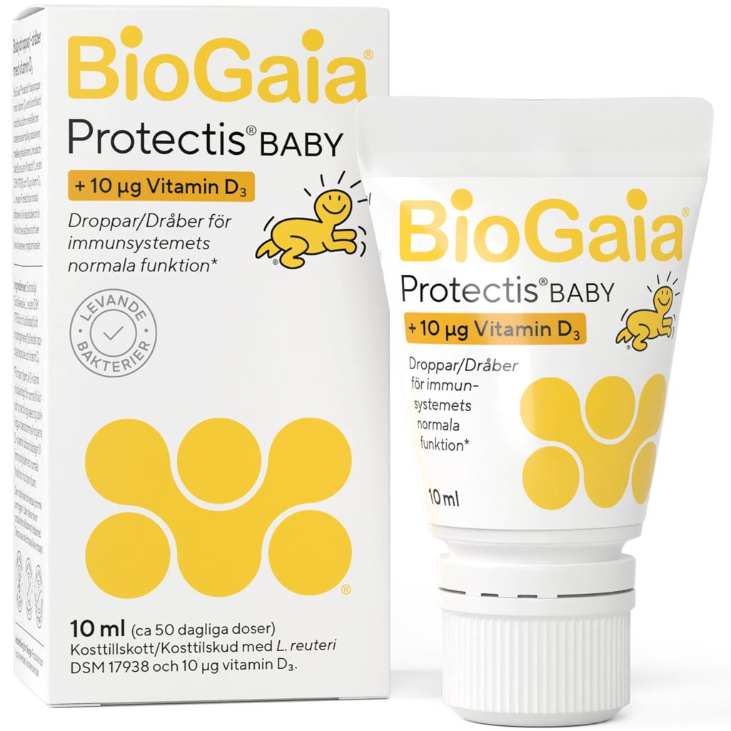 Bild på BioGaia Mjölksyrabakterier Protectis D-vitamin droppar, 10 ml, 10 ml