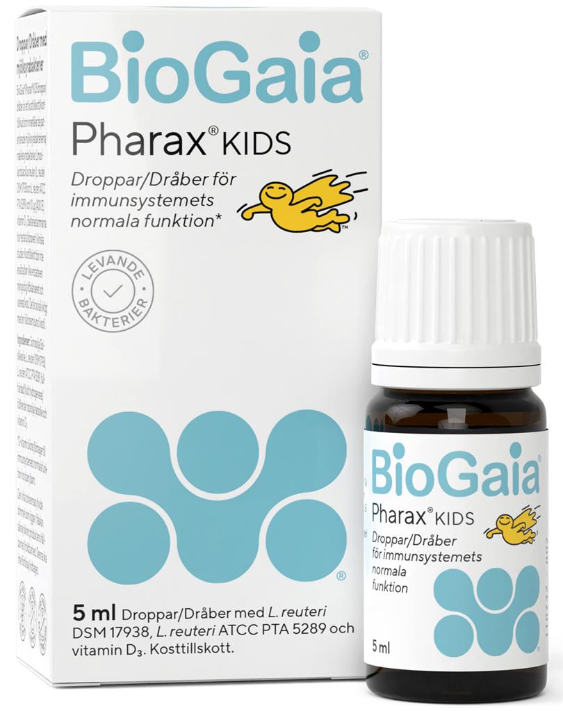 Bild på BioGaia Mjölksyrabakterier Pharax drops, 5 ml