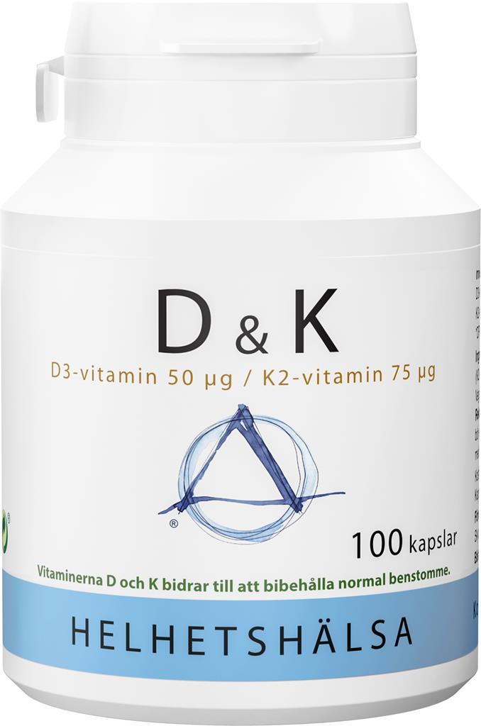 Bild på Helhetshälsa D & K, D3 50 µg /K2 75 µg, 100 st