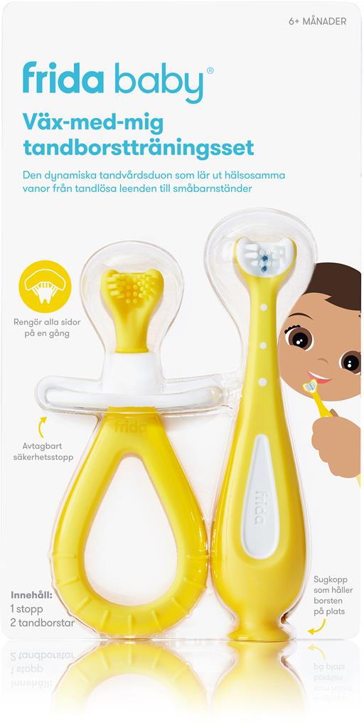 Bild på Frida Baby Väx-med-mig tandborstträningsset, 2 st