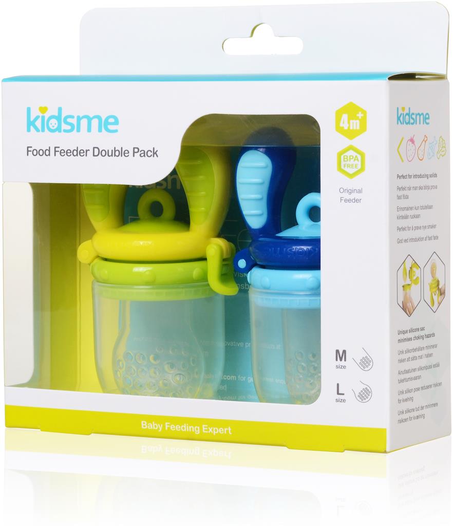 Bild på Kidsme Food Feeder Aquamarine/Lime 4m+ & 6m+, 2 st
