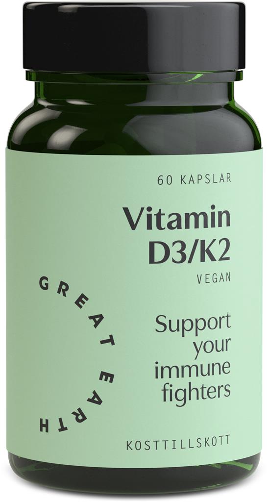 Bild på Great Earth Vitamin D3/K2, 60 st