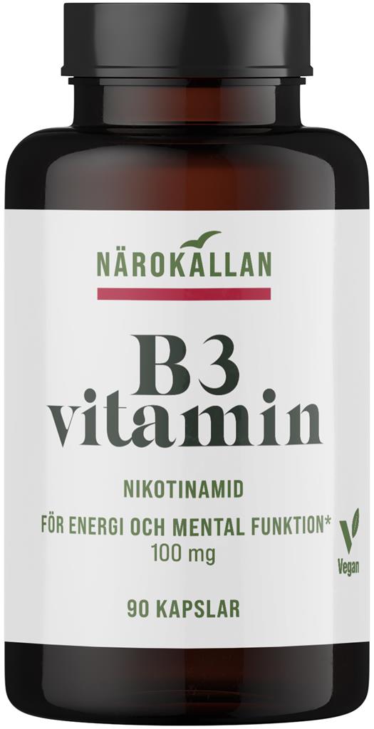 Bild på Närokällan B3 Nikotinamid 100 mg, 90 st