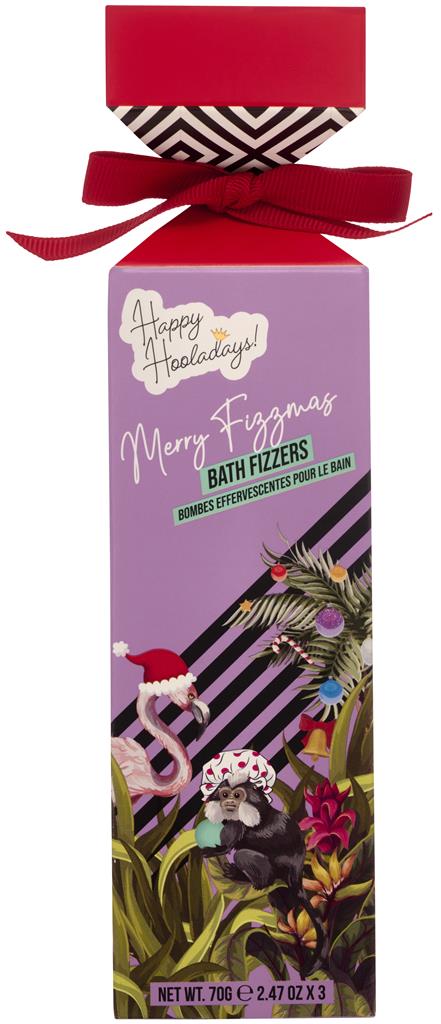 Bild på Happy Hooladays Merry Fizzmas Bath Fizzer Trio, 3 x 70 g