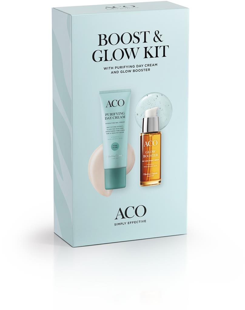 Bild på ACO Face Boost & Glow Kit (50ml + 30ml), 80 ml