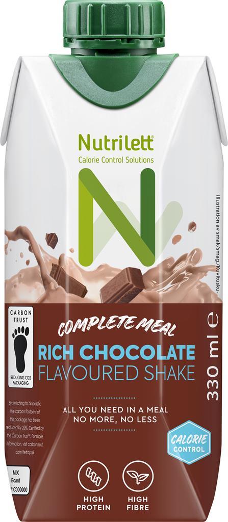 Bild på Nutrilett Rich Chocolate Less Sugar, 330 ml