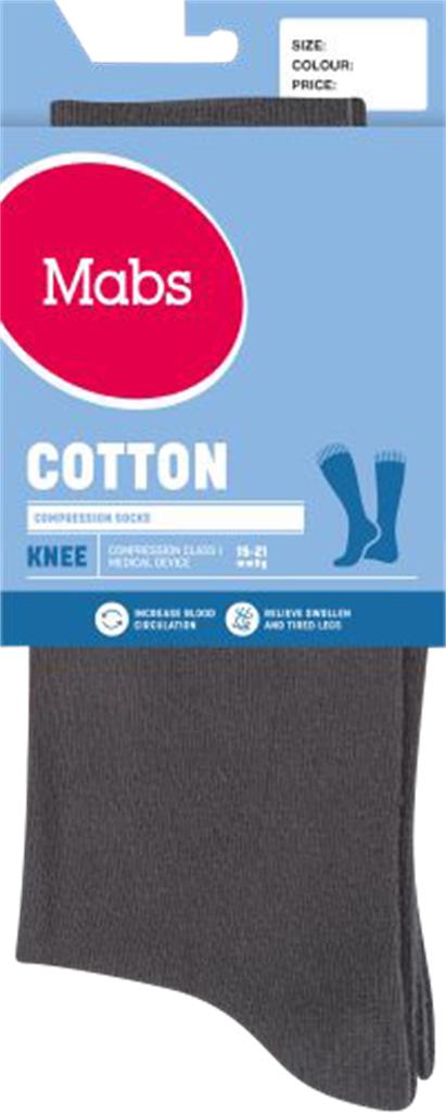Bild på Mabs COTTON KNEE GREY XXL, 1 par