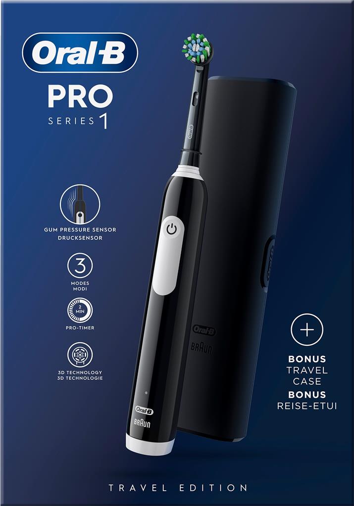 Bild på Oral-B Pro1 Black + TC, 1 st