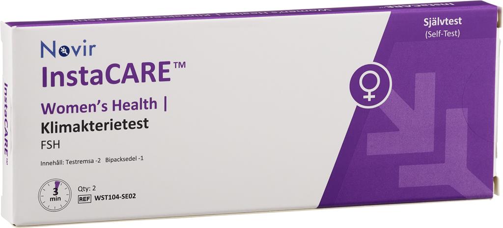 Bild på InstaCARE Självtest Klimakterie (FSH), 2 st