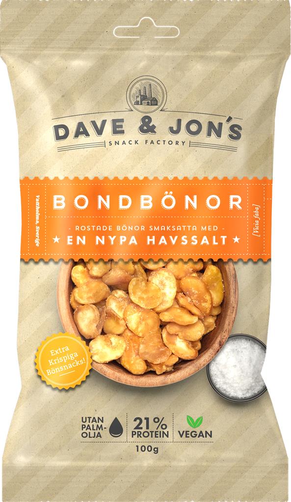 Bild på DAVE & JONS Rostade Bondbönor Havssalt, 100 g
