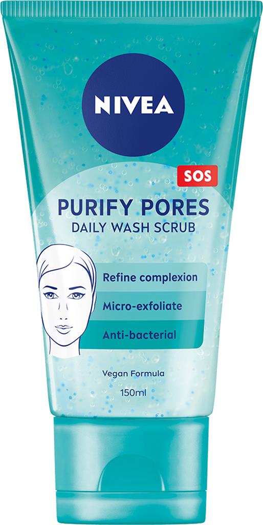 Bild på NIVEA Purify Pores Daily Wash Scrub, 150 ml