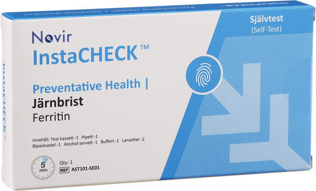Bild på InstaCHECK Självtest Järnbrist, 1 st