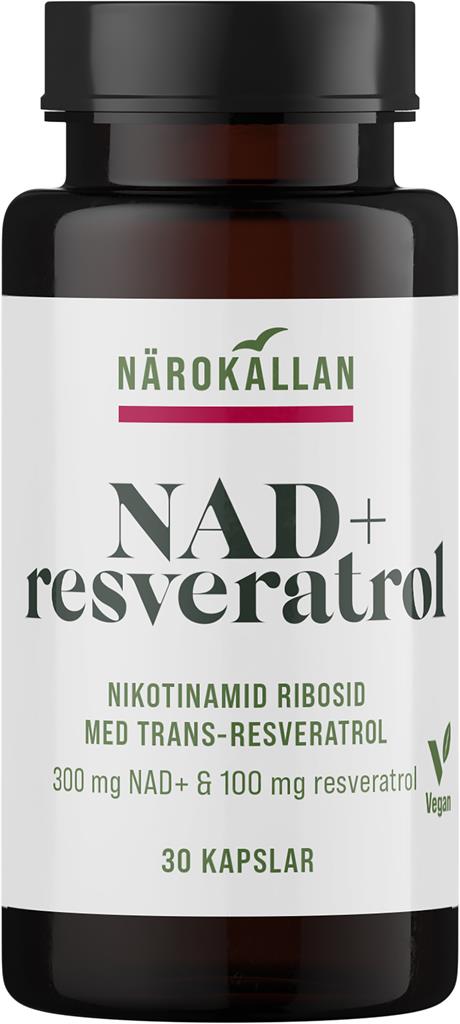 Bild på Närokällan NAD+ Resveratrol, 30 st