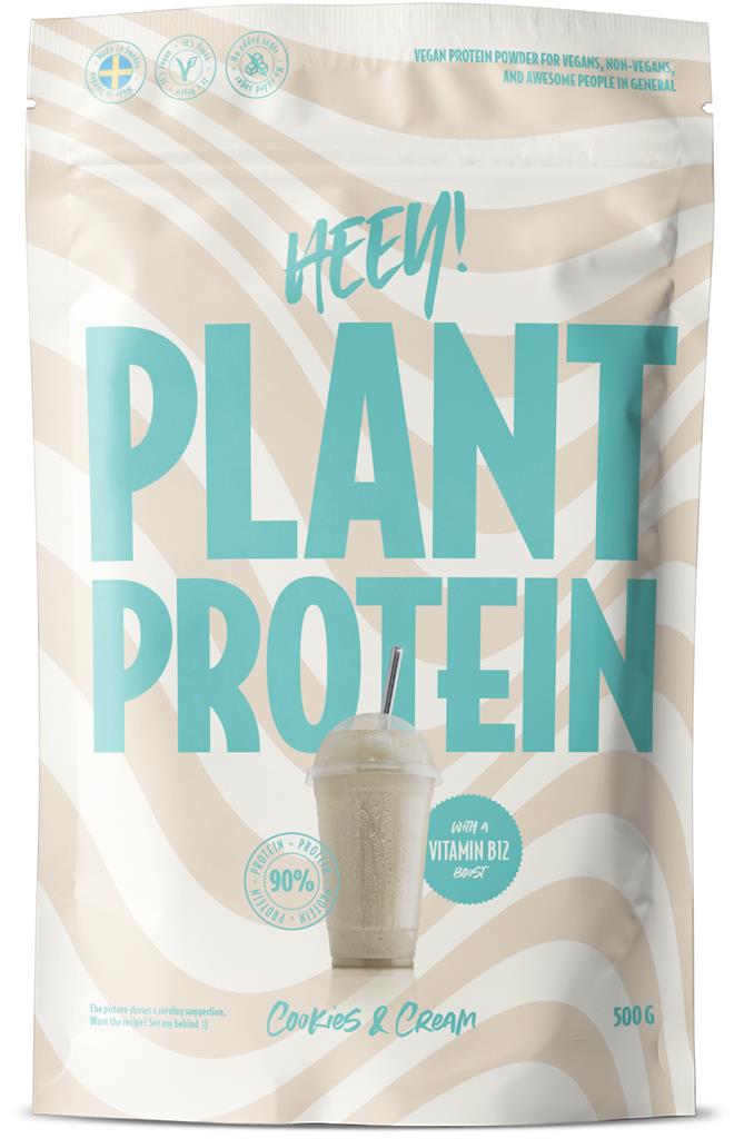 Bild på Heey! Veganskt Protein Cookies & Cream, 500 g