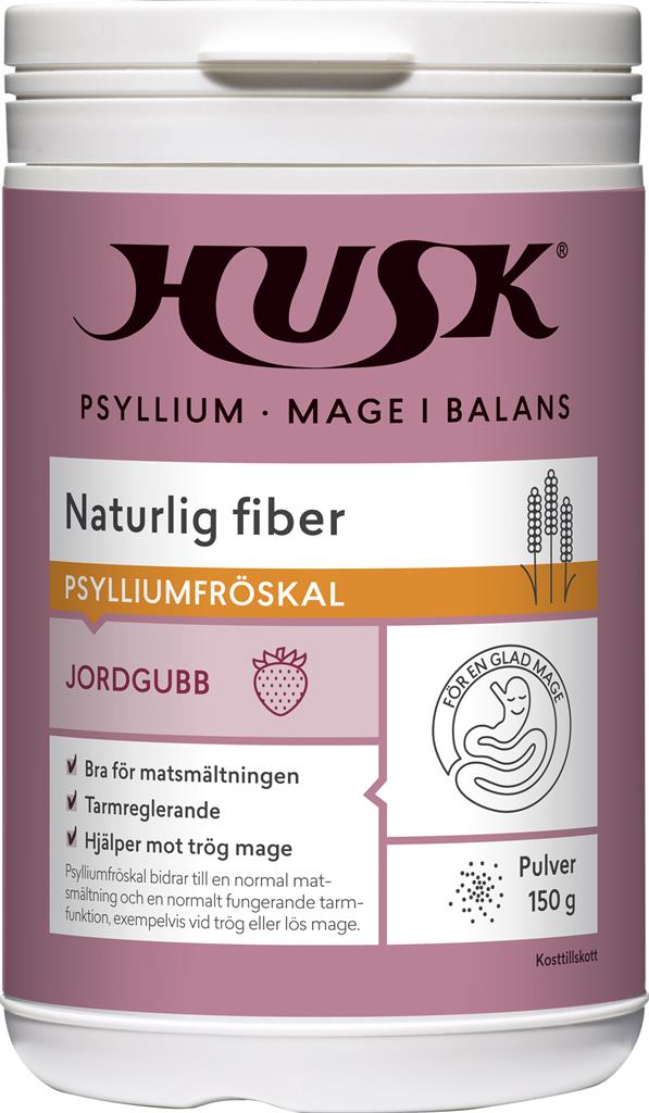 Bild på HUSK Mage i Balans Jordgubb pulver, 150 g 