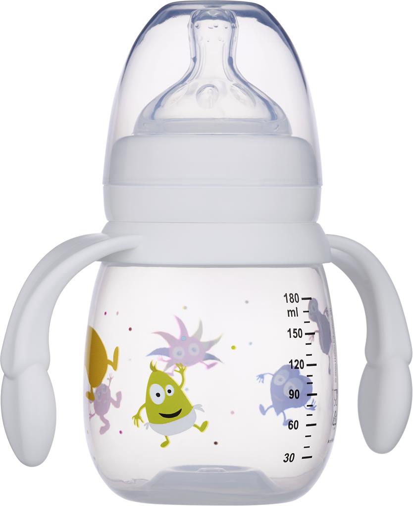 Bild på 2B Baby Babblarna Nappflaska 180 ml Vit, 1 st