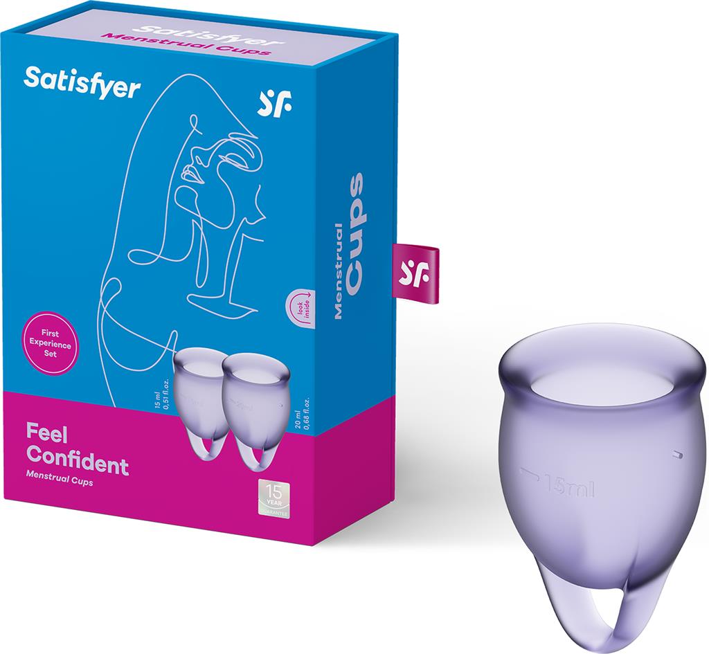 Bild på Satisfyer Feel Confident Menstrual Cup Lila, 1 st