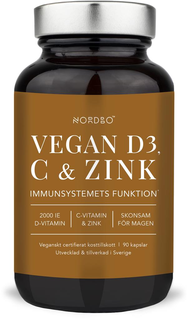 Bild på Nordbo D3, c-vitamin & zink, 90 st