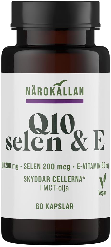 Bild på Närokällan Q10 200 mg + Selen & E, 60 st