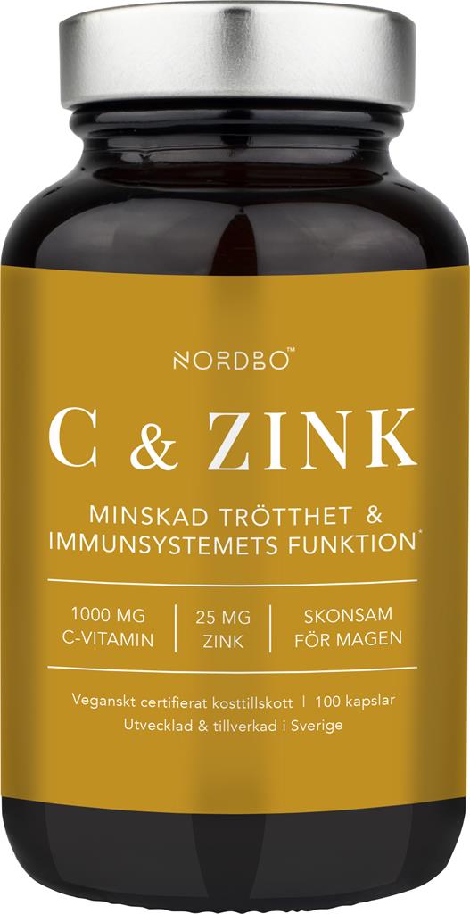 Bild på Nordbo C-vitamin & zink, 100 st