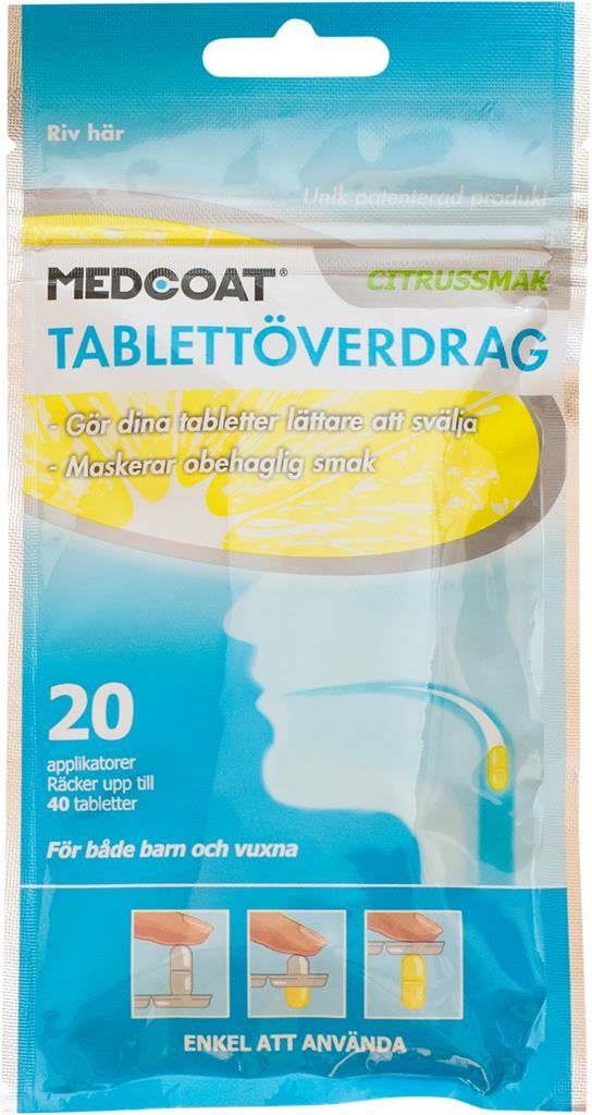 Bild på Medcoat, tablettöverdrag, citrussmak, 20 styck