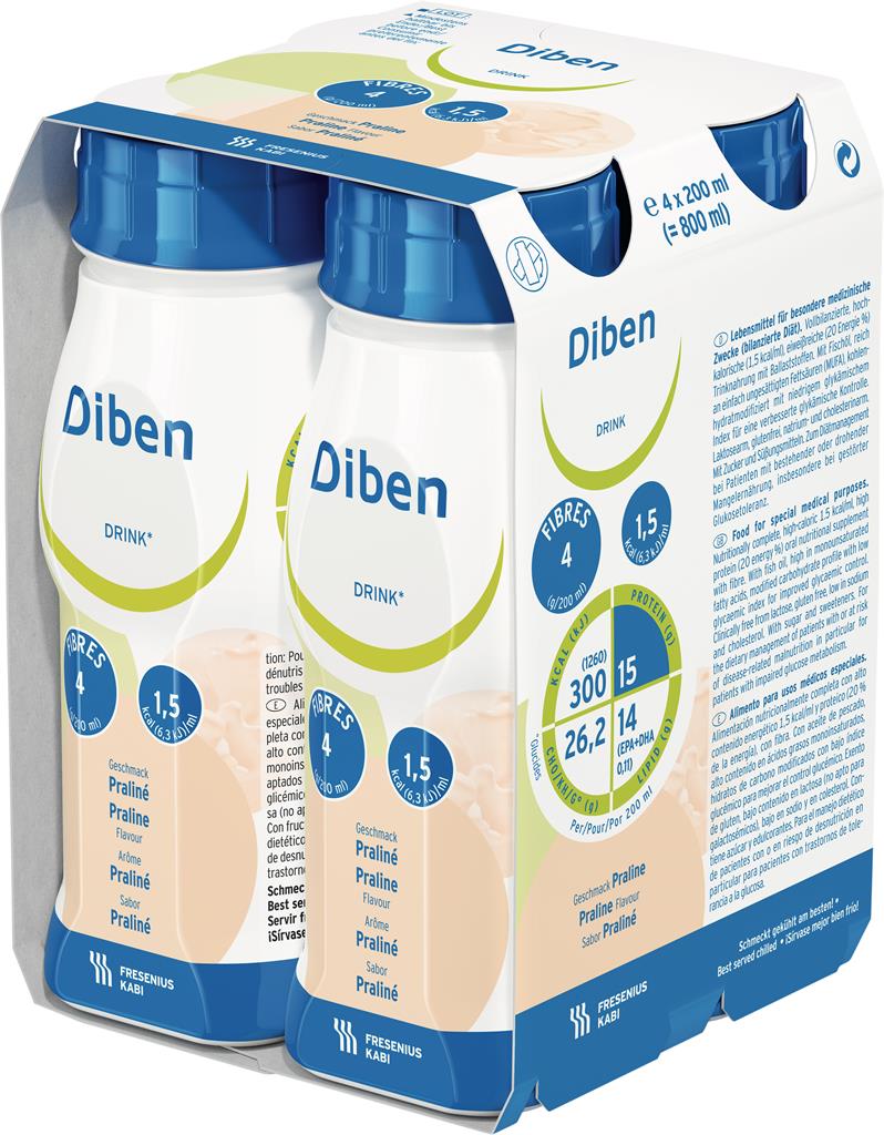 Bild på Diben Drink Nougat, 4 x 200 ml