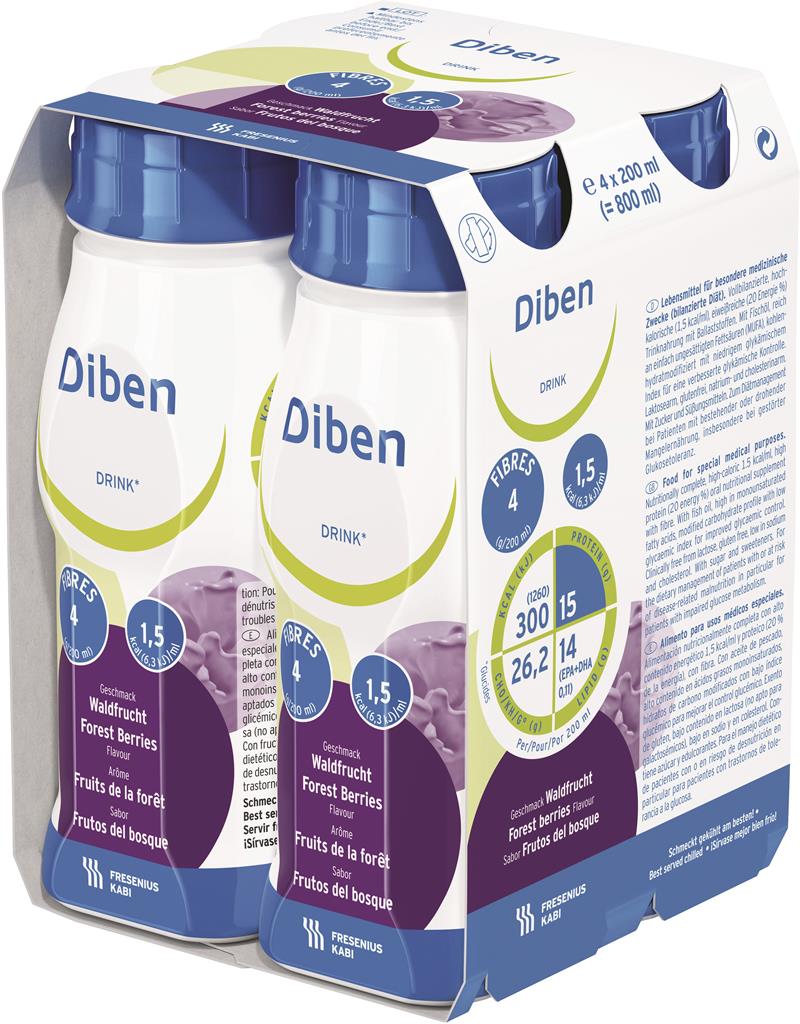 Bild på Diben Drink Skogsbär, 4 x 200 ml