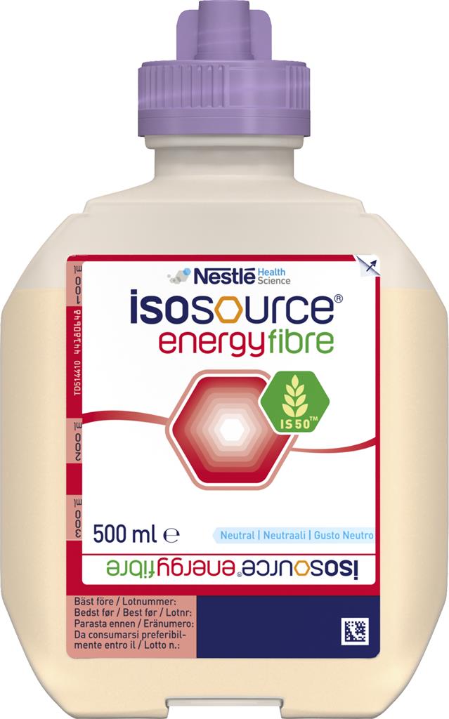Bild på Isosource Energy Fibre, sondnäring, smart flex förpackning, 12 x 500 milliliter