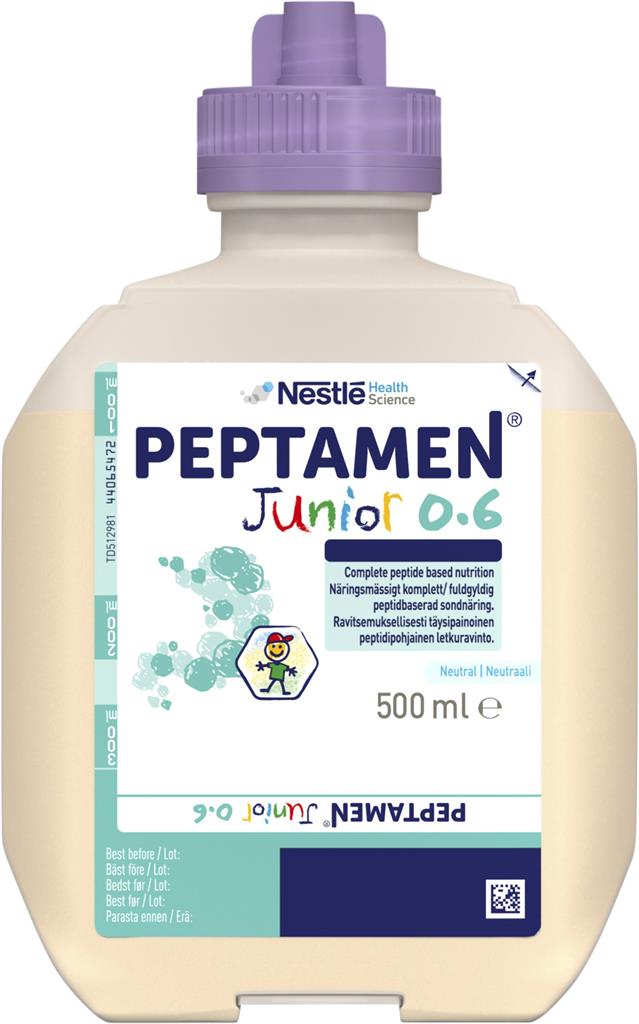 Bild på Isosource Junior Fibre, sondnäring,neutral, 12 x 500 milliliter