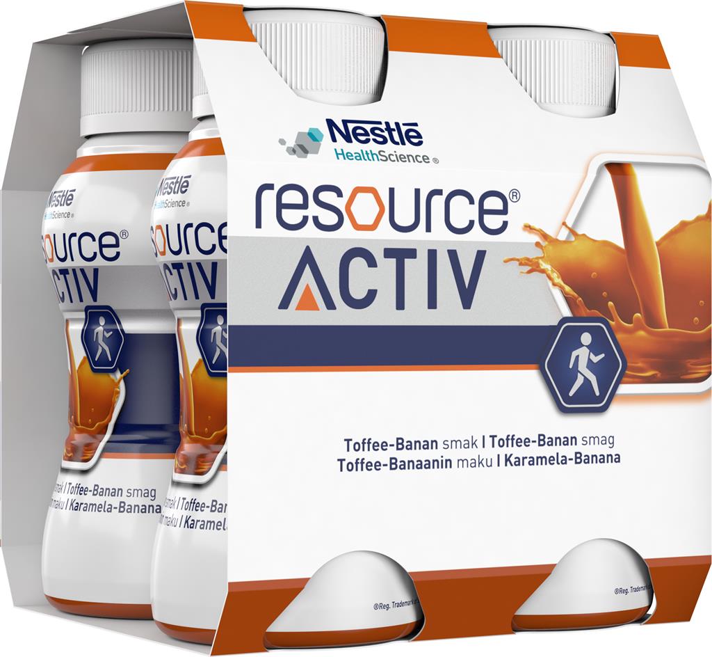 Bild på Resource Activ Toffee-Banansmak, 4 x 200 ml
