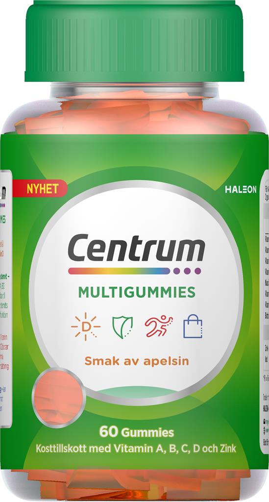 Bild på Centrum Multivitamin Gummies Vuxna, Apelsin, 60 st
