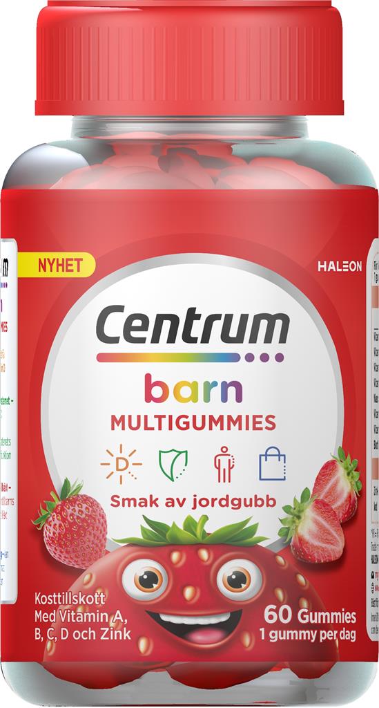 Bild på Centrum Barn Multivitamin Gummies, Jordgubb, 60 st