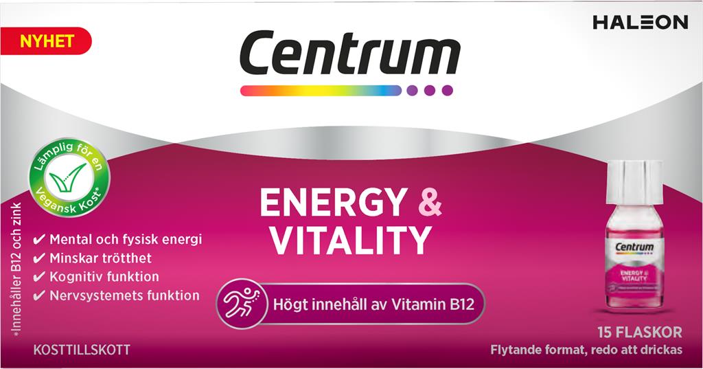 Bild på Centrum Energy & Vitality med B12 och Zink, 105 ml