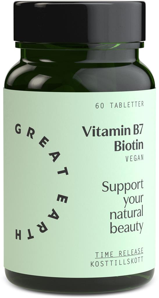 Bild på Great Earth Vitamin B7 - Biotin 1000mcg, 60 st