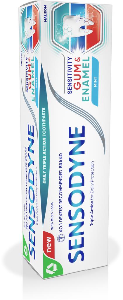 Bild på Sensodyne Sensitivity & Gum Enamel trippelverkande tandkräm, 75 ml