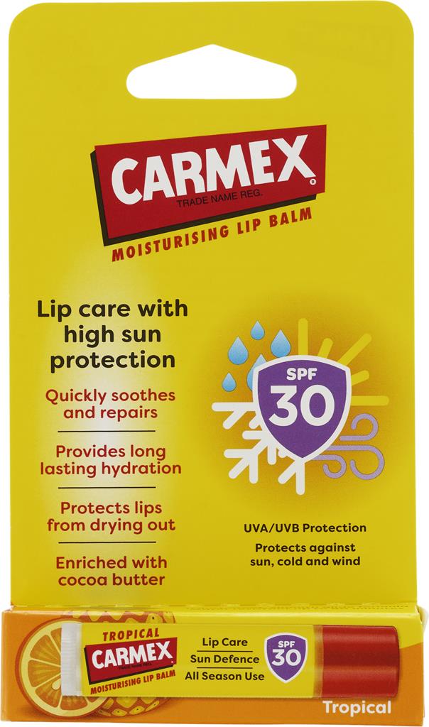 Bild på Carmex Läppbalsam i stick med SPF 30, 4,25 g