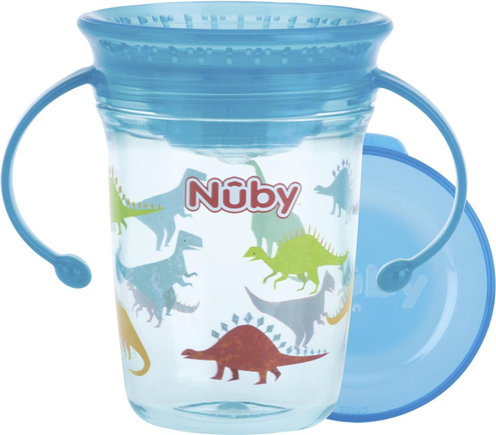 Bild på Nuby Drickmugg m handtag 240 ml blå, 1 st