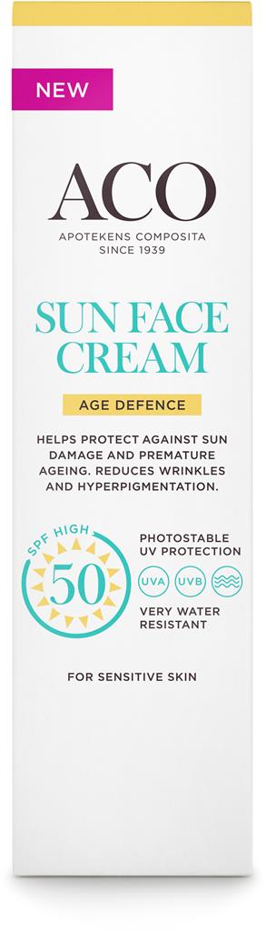 Bild på ACO Sun Face Cream Age Defense SPF50, 40 ml